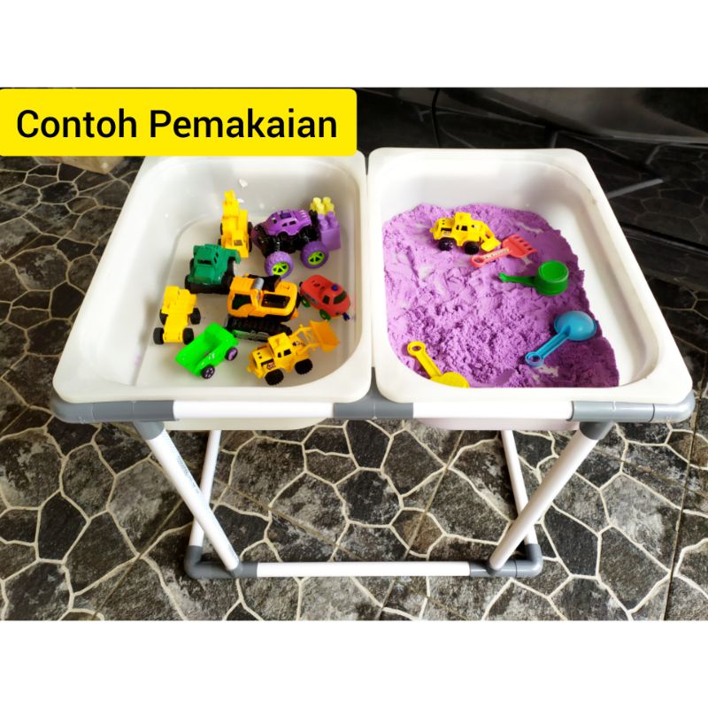 amahrip Rangka meja sensory play anak table sensory play