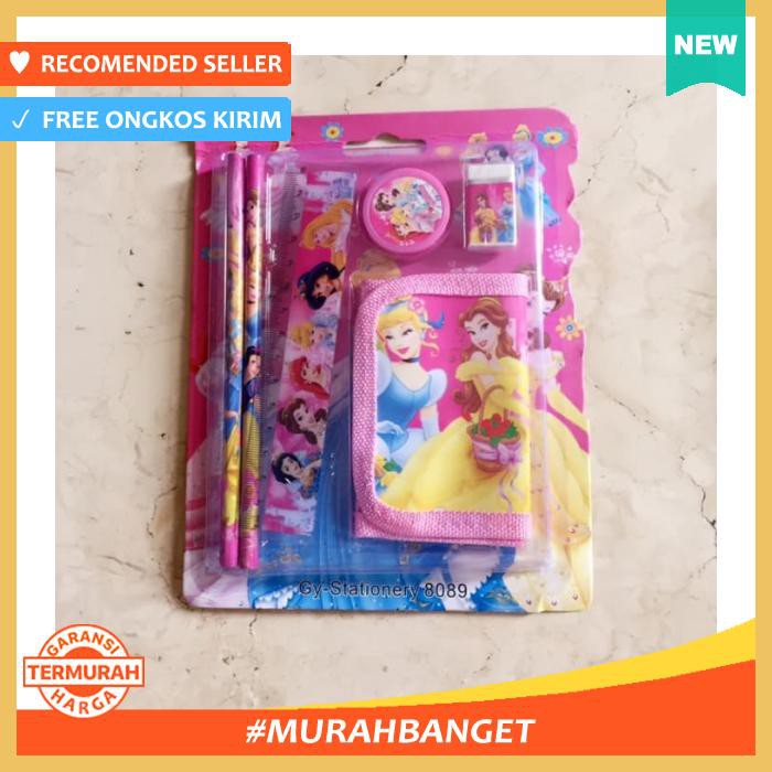 

Paket Alat Tulis - (Sale) Stationery Set Wallet/ Paket Dompet Princess Paket - Alat Tulis