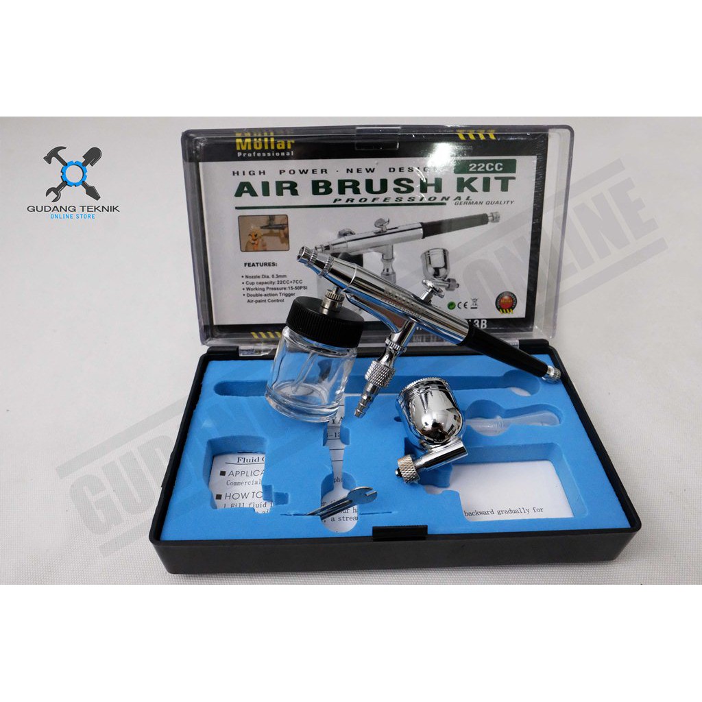 AIR BRUSH MOLLAR ABS13B 2 TABUNG / MOLLAR ABS 13 B PEN BRUSH LUKIS