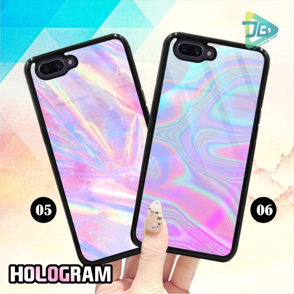 HARDCASE 2D GLOSSY HOLOGRAM OPPO VIVO XIAOMI SAMSUNG REALME IPHONE ALL TYPE JB4675