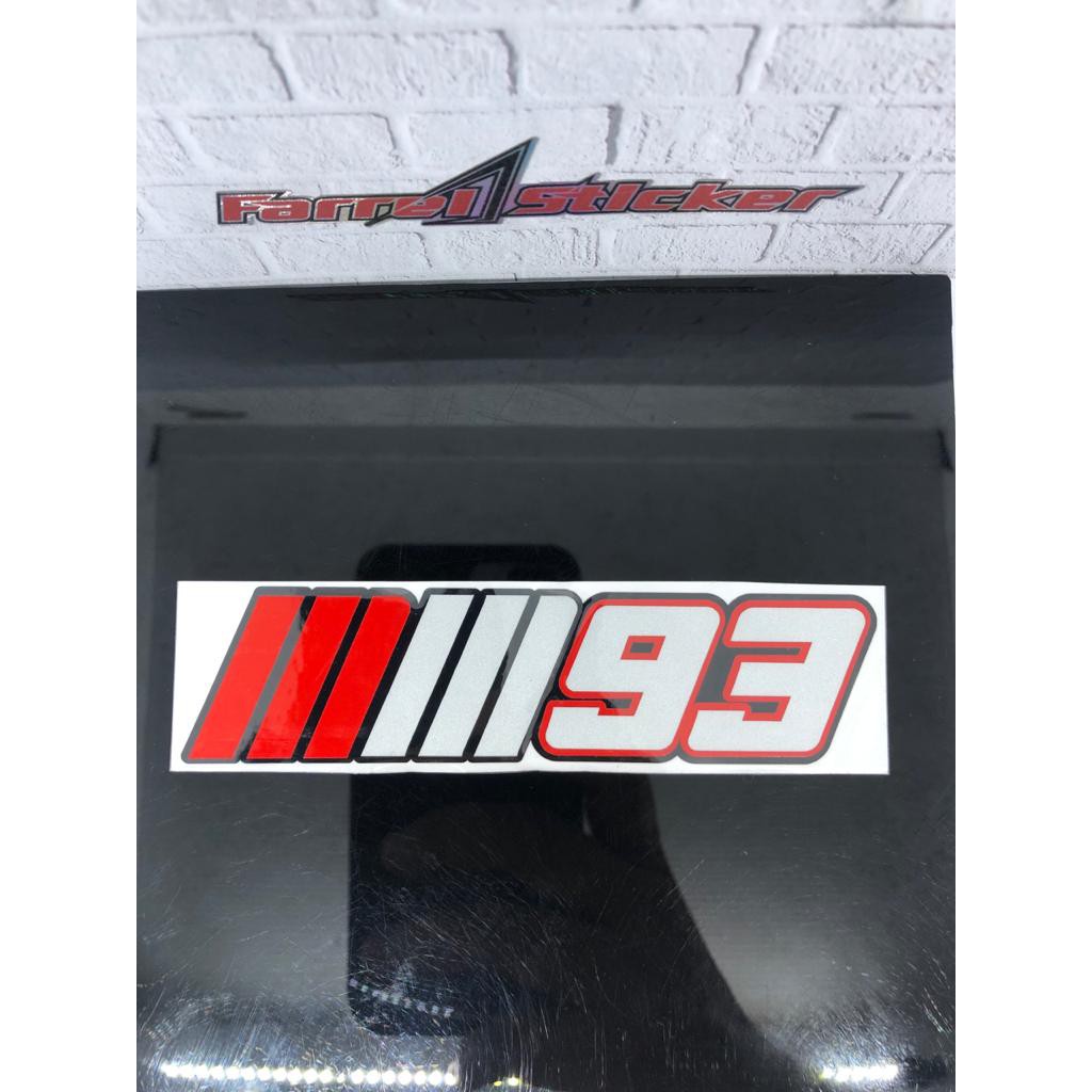 stiker sticker MM93 Marc Márquez 12 CM