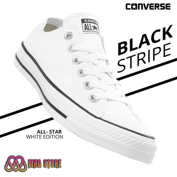 converse black stripe