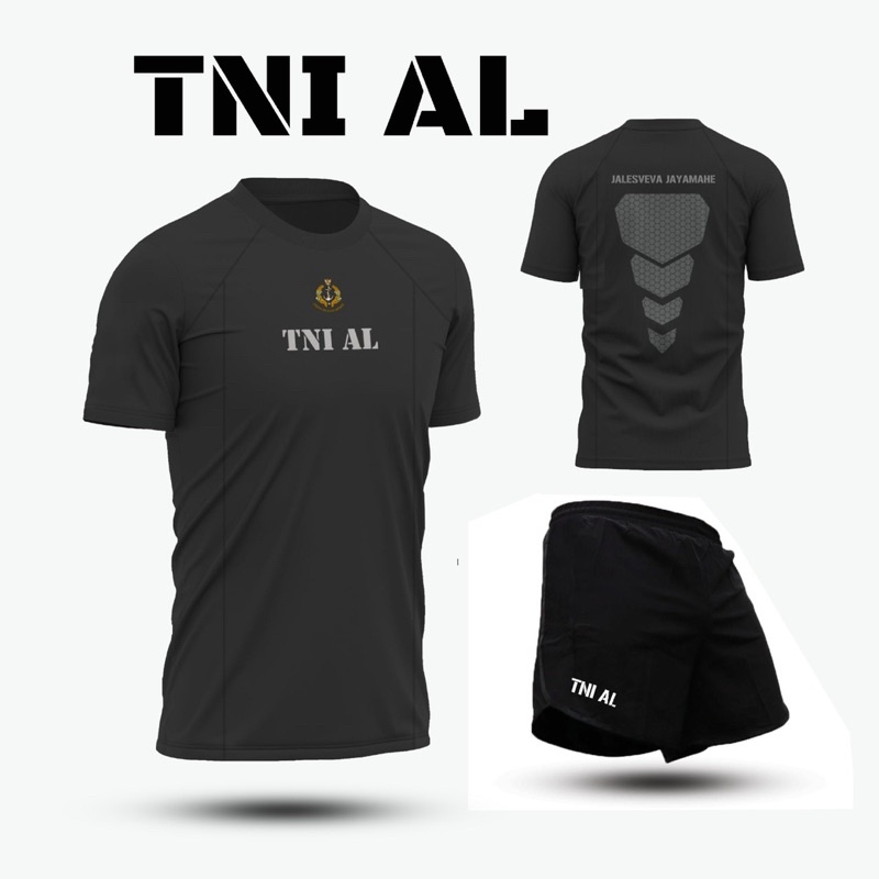 Set Olahraga TNI AL / Stelan Olahrga TNI AL / Baju Stelan Olahraga TNI AL / Kaos TNI AL / Baju Olahr
