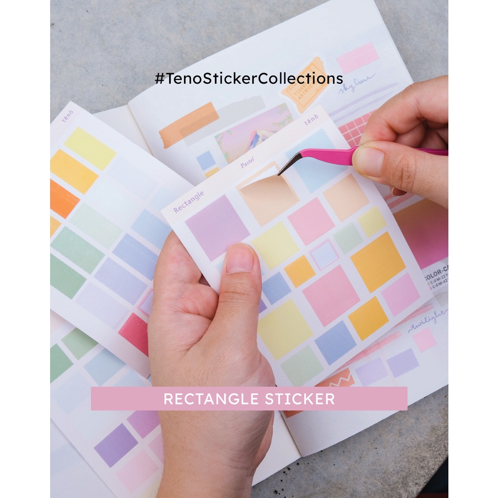 

#TenoStickerCollection Rectangle Colour Sticker Kotak Warna
