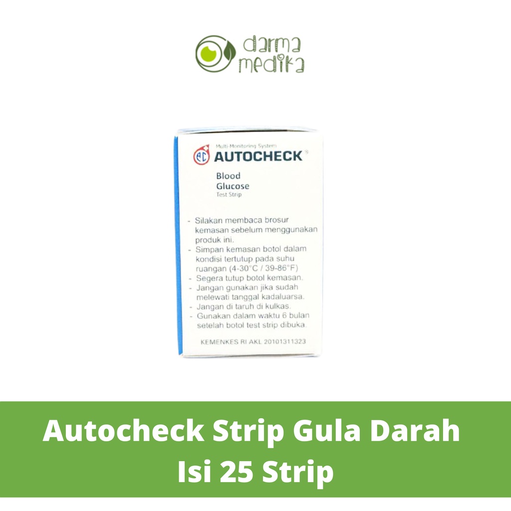 Autocheck Strip Gula Darah Auto Check Glucose isi 25 strip