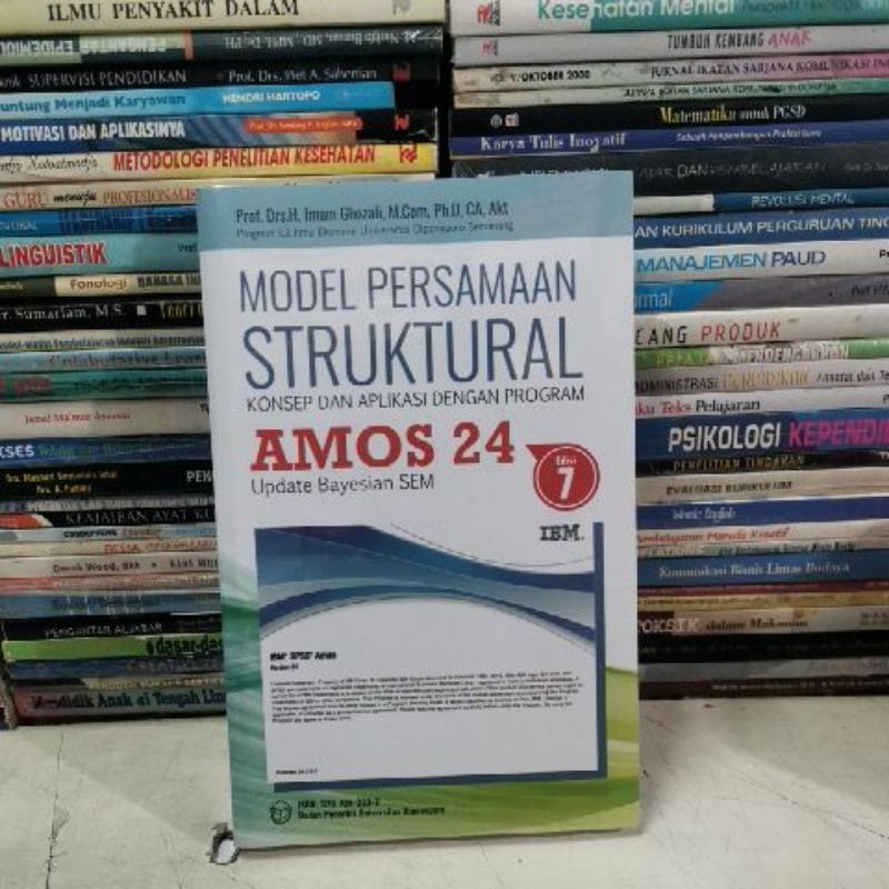 

ORIGINAL Model PERSAMAAN STRUKTURAL AMOS 24 Prof Imam Ghozali