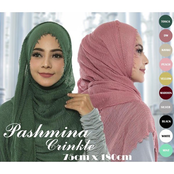 JILBAB PASHMINA CRINCLE RAWIS PREMIUM