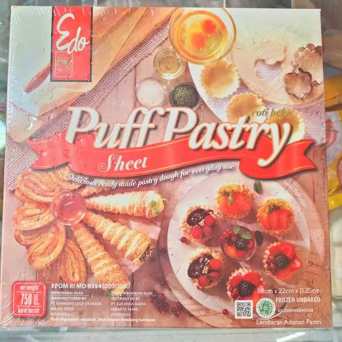 

EDO Puff Pastry Sheet 750gr