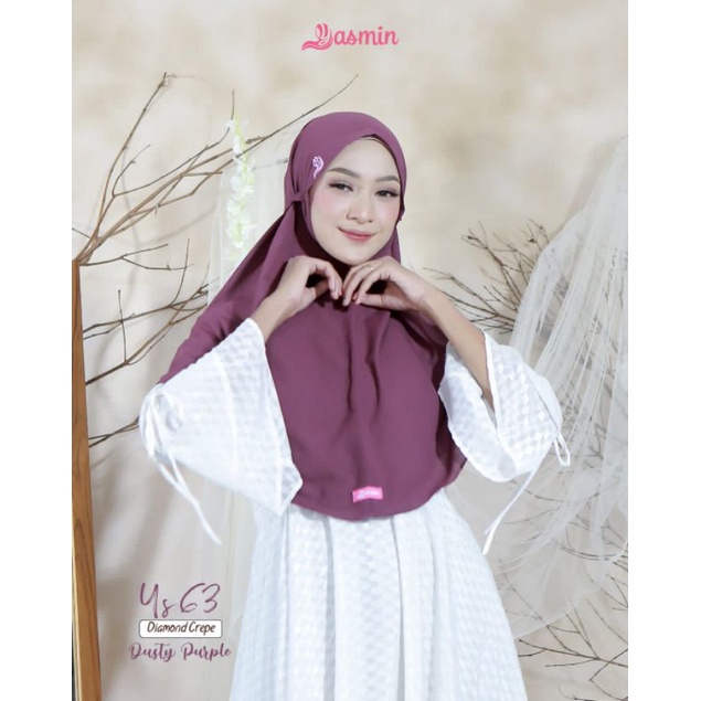 BERGO BAHAN DIAMOND CREPE ORI YASMIN HIJAB MURAH PREMIUM "ys63"