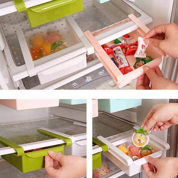 Adda Home - Rak Tambahan Kulkas Kotak Food Organizer Serbaguna