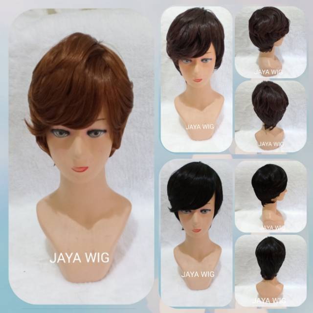 WIG PENDEK /WIG RAMBUT PALSU WANITA /WIG PRIA /WIG PANJANG /FRONTLACEWIG /LACE WIG /WIG COWOK