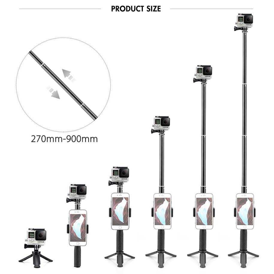 Full Set Aksesoris Perlengkapan Kamera GoPro Xiaomi Yi Monopod Headband Tripod Holder Mobil