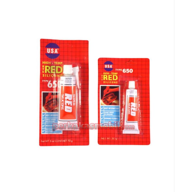 

Lem RED Lem silicon Merah TAHAN PANAS - Lem gasket 30 gr dan 70 gr Silicone Packing