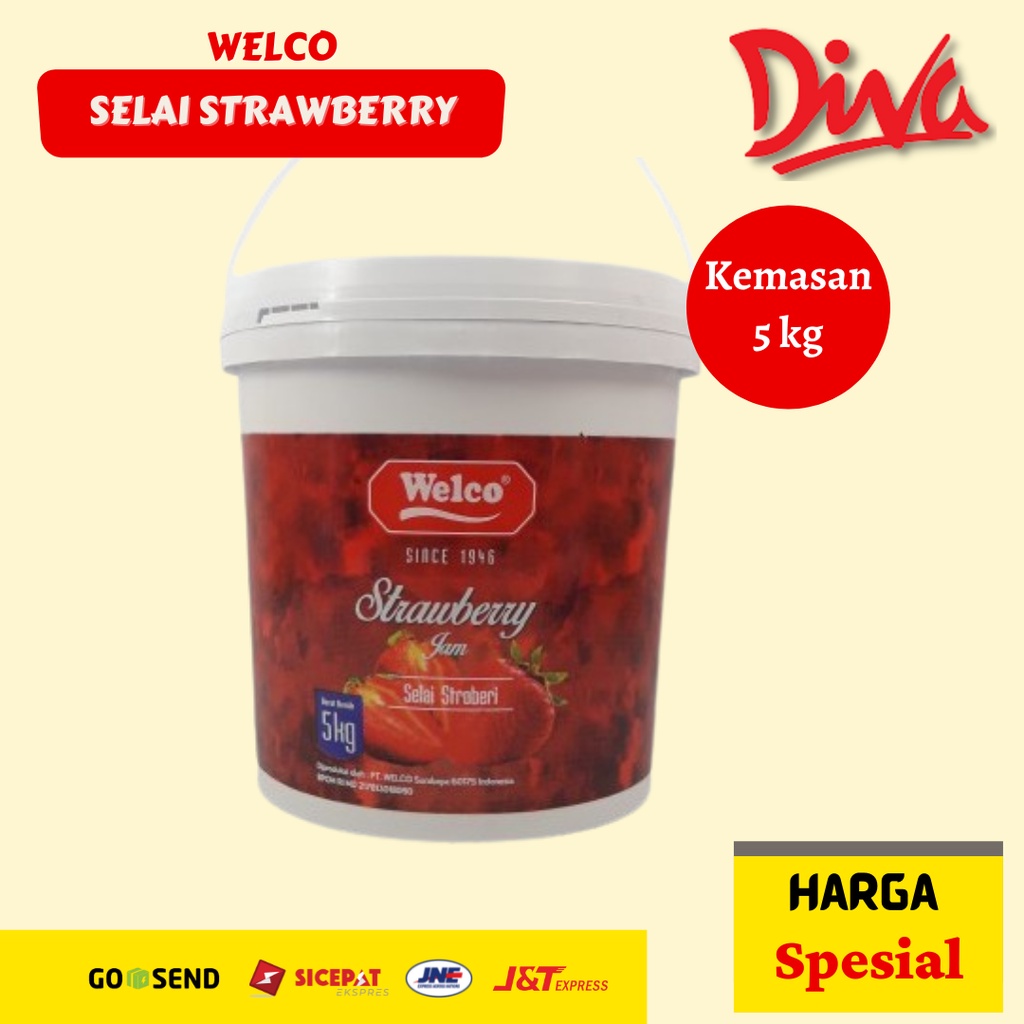 

[5kg] Welco Selai Strawberry / Strawberry Jam