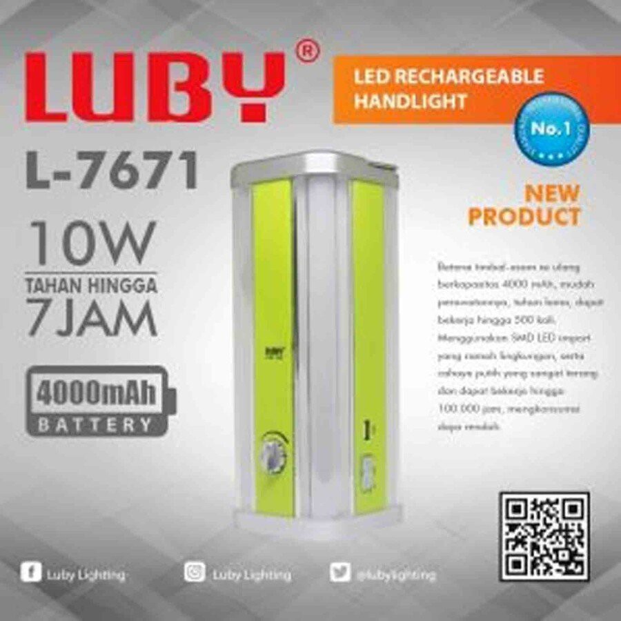 Lampu Emergency / Lentera Emergency 4 Sisi LUBY L-7671