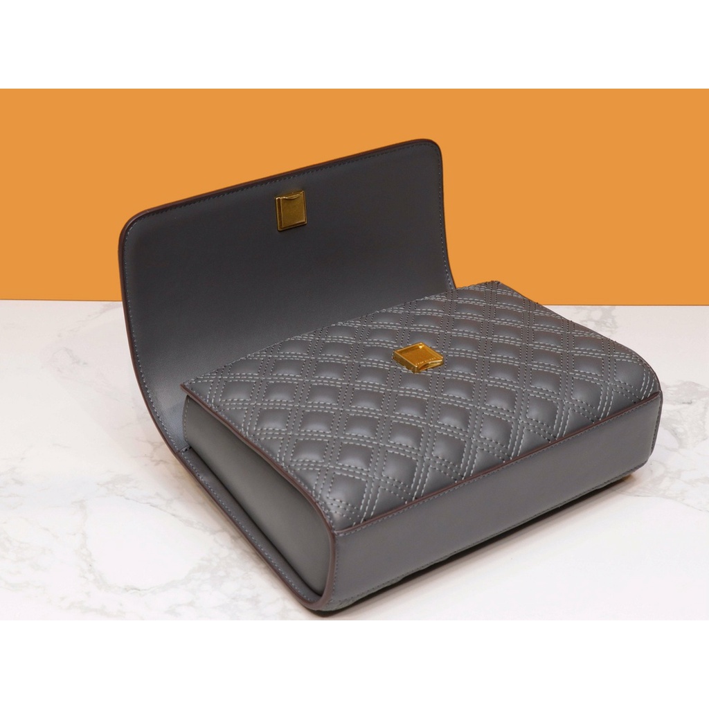 (SameDay Grab)  2 Size Original tb New style Fleming 75576 76997 sheepskin material new shoulder bag chain bag