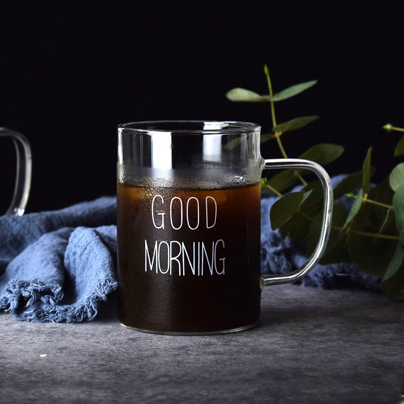 Mug Kopi Gelas Besar Gelas Es Good Morning 400ml