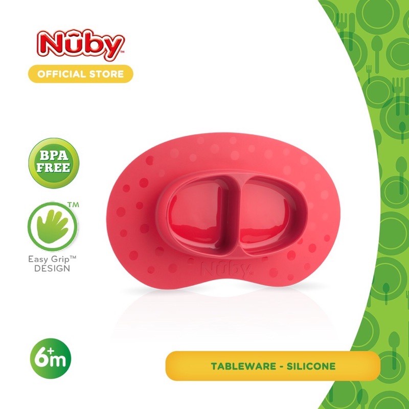 Nuby sure grip mat section - piring makan silikon