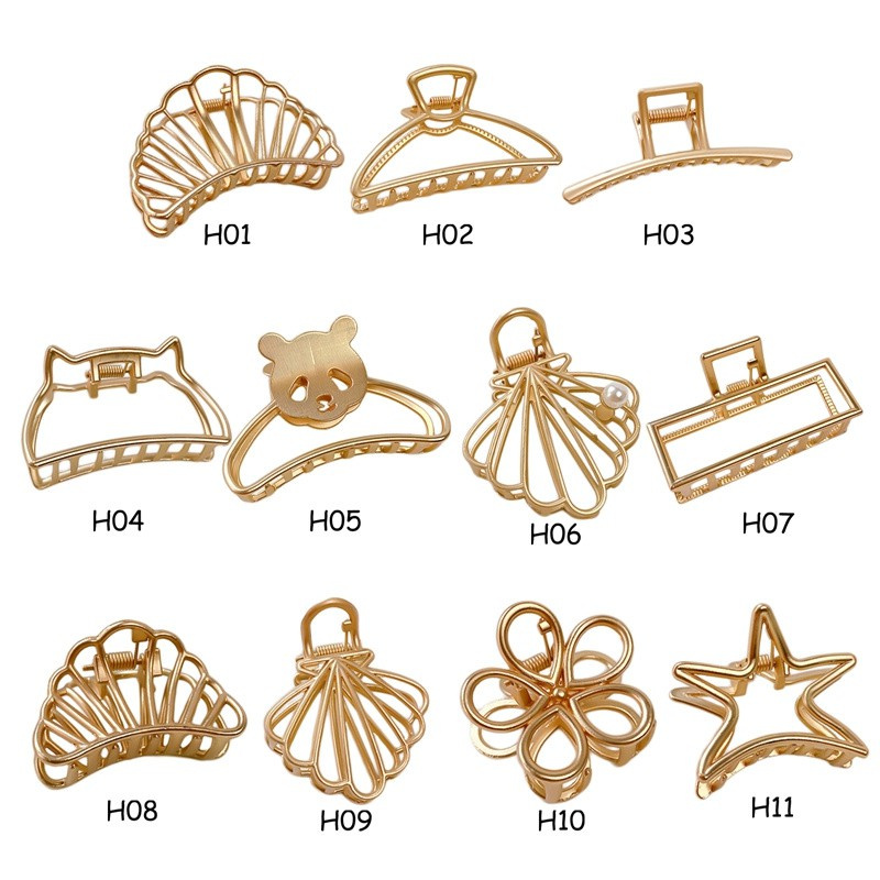 Minimalist Retro Style Ins Wind Metal Grab Clip Hairpin