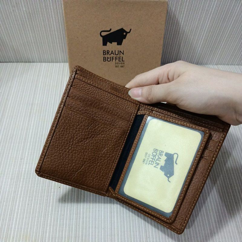 Dompet pria vertikal BBF kulit sapi asli