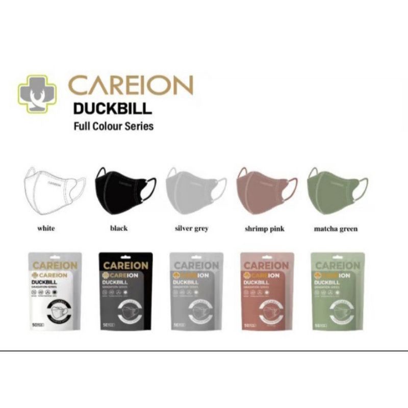 MASKER CAREION DUCKBILL// MASKER CAREION  EMBOS FULL COLOUR SERIES ISI 50PC