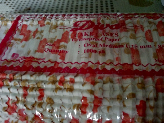 Diva Cake Cases Oval Medium 125x85mm / Kertas Cup Cake Bolu Oval Medium / Bolu Oval Diva Medium