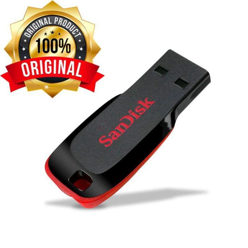 Flashdisk Sandisk 128GB Drive Cruzer Blade Original Sandisk