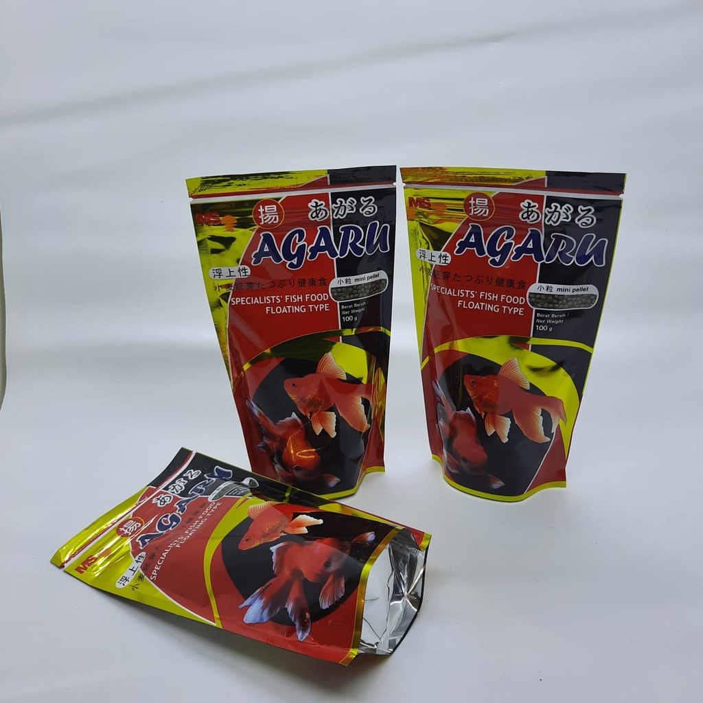 AGARU TYPE FLOATING 100 GRAM PAKAN MAKANAN PELET IKAN HIAS MAS KOKI FISH FOOD AQUARIUM