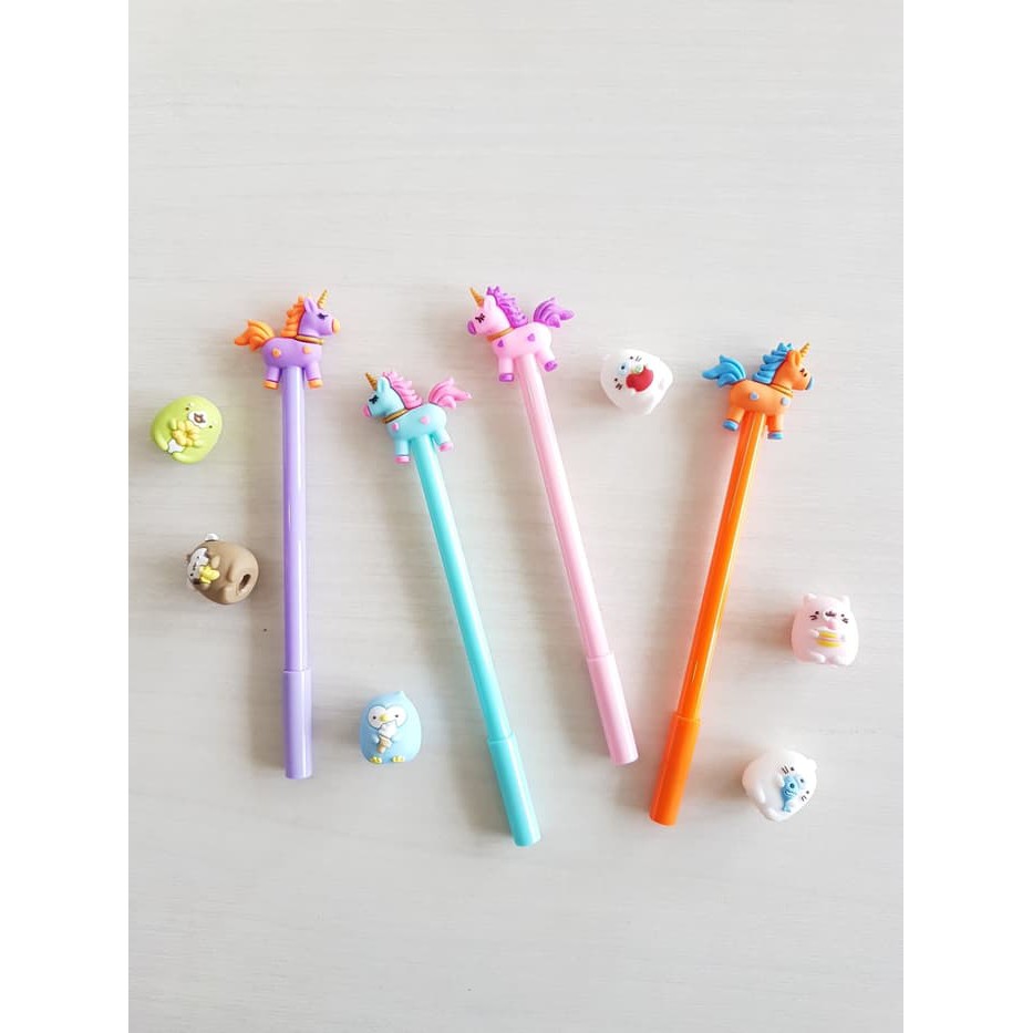

Mantul Pulpen Gel Unicorn Tanduk Emas 0.5mm