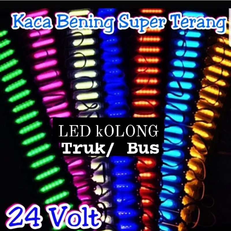 LAMPU LED KOLONG TRUK/BUS 9 MATA 24 VOLT