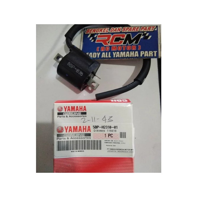 IGNITION COIL ASSY KOIL COIL YAMAHA SCORPIO 125Z ORI ORIGINAL YAMAHA YGP ASLI 5BP-H2310-01