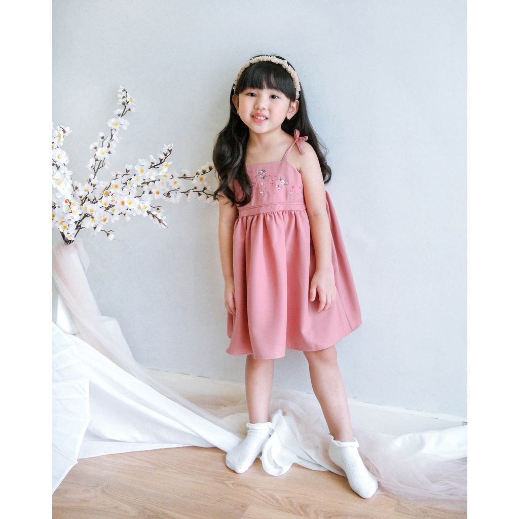 FELYSIA DRESS | Dress Anak | Dress Tunik Anak | Dress Bordir Anak