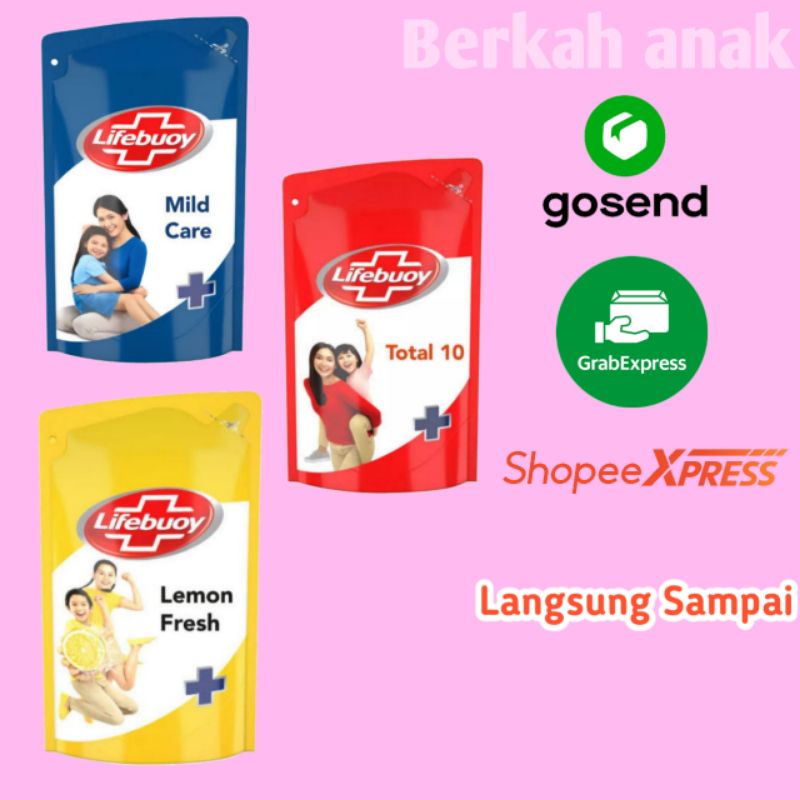 lifebuoy 825ml biru/merah/kuning sabun cair lifebuoy/ Lifebuoy cair