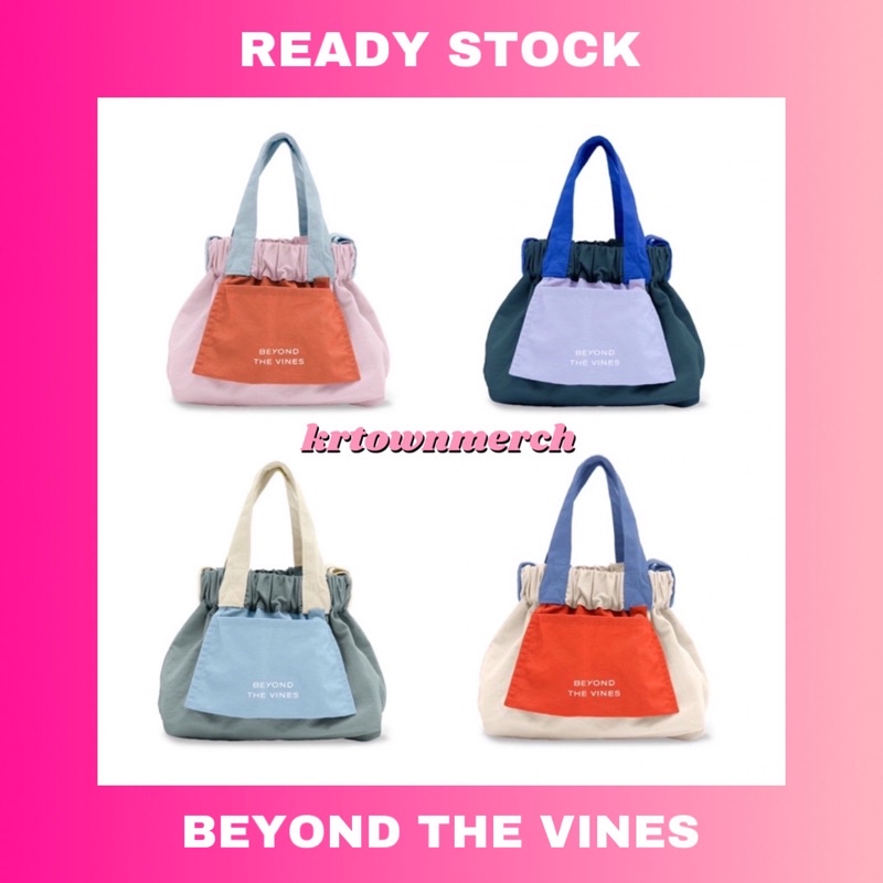 [READY STOCK] BEYOND THE VINES | BTV Colourblock Micro Dumpling Bag Teal Lilac / Cream Red / Sage Li