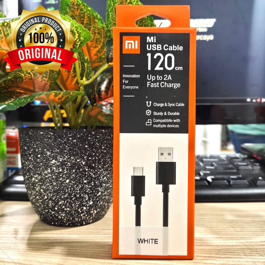 Kabel Data Xiaomi Redmi 10X Pro Redmi Note 9 Pro Original 100% USB Type C