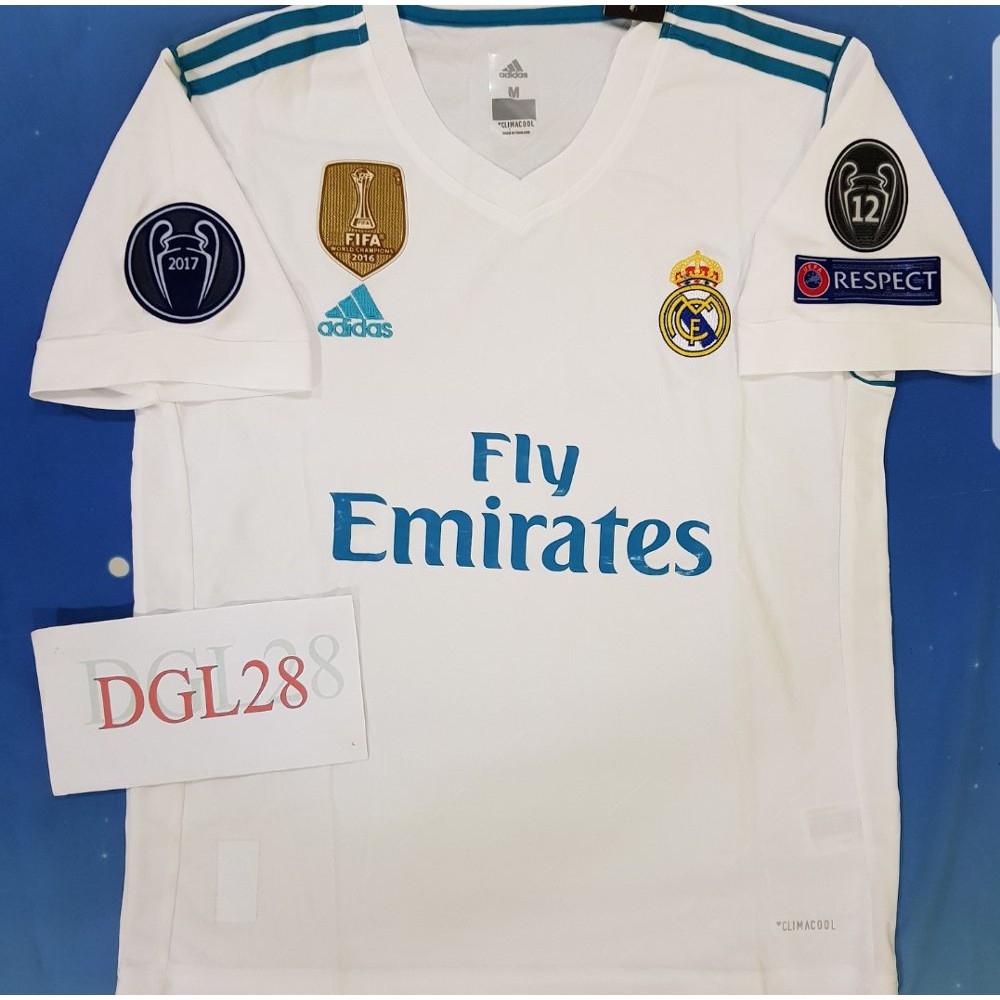 Jersey Real Madrid Home 2017 2018 versi UCL Terlaris