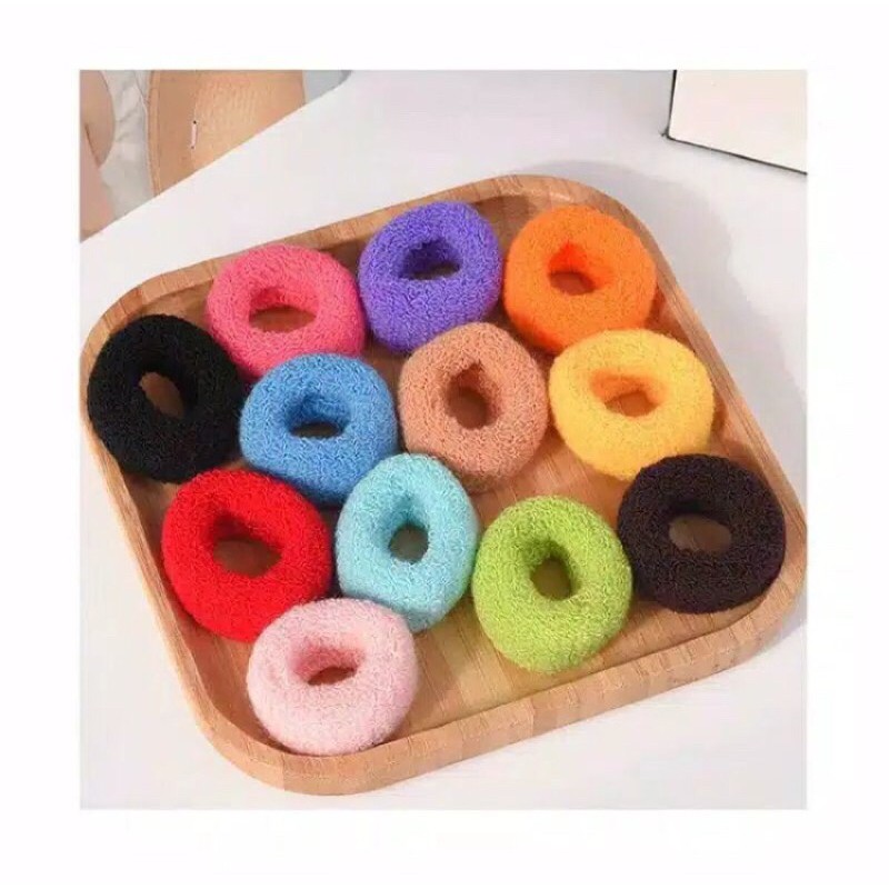 ikat rambut donat gaya korea