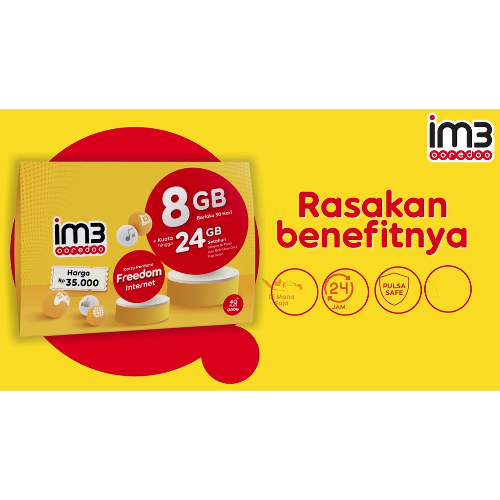Kartu kuota Indosat 8Gb