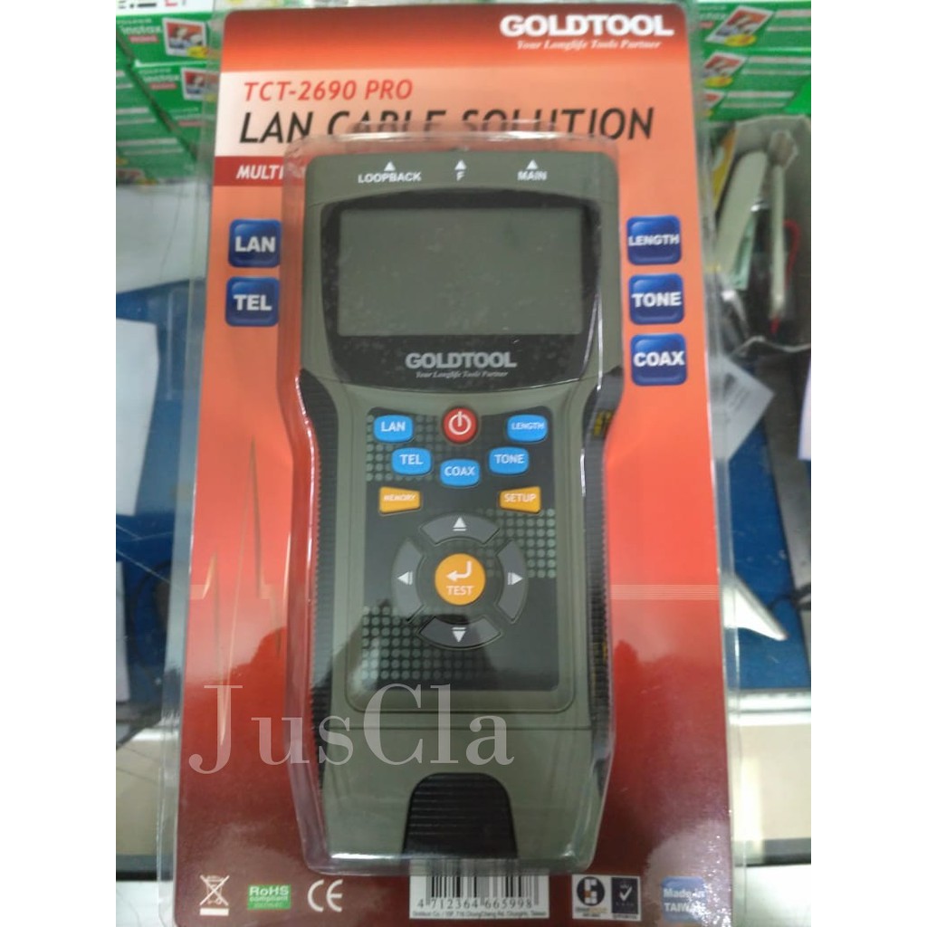 GOLDTOOL TCT-2690 Lan Tester Pro, Digital High Quality Tool