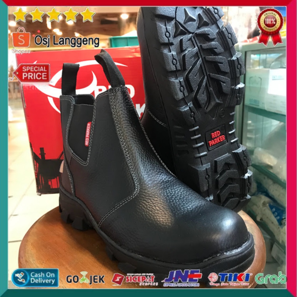 Sepatu Safety Red Parker Type S 185 / Safety Shoes Red Parker S 185 Original 100 %