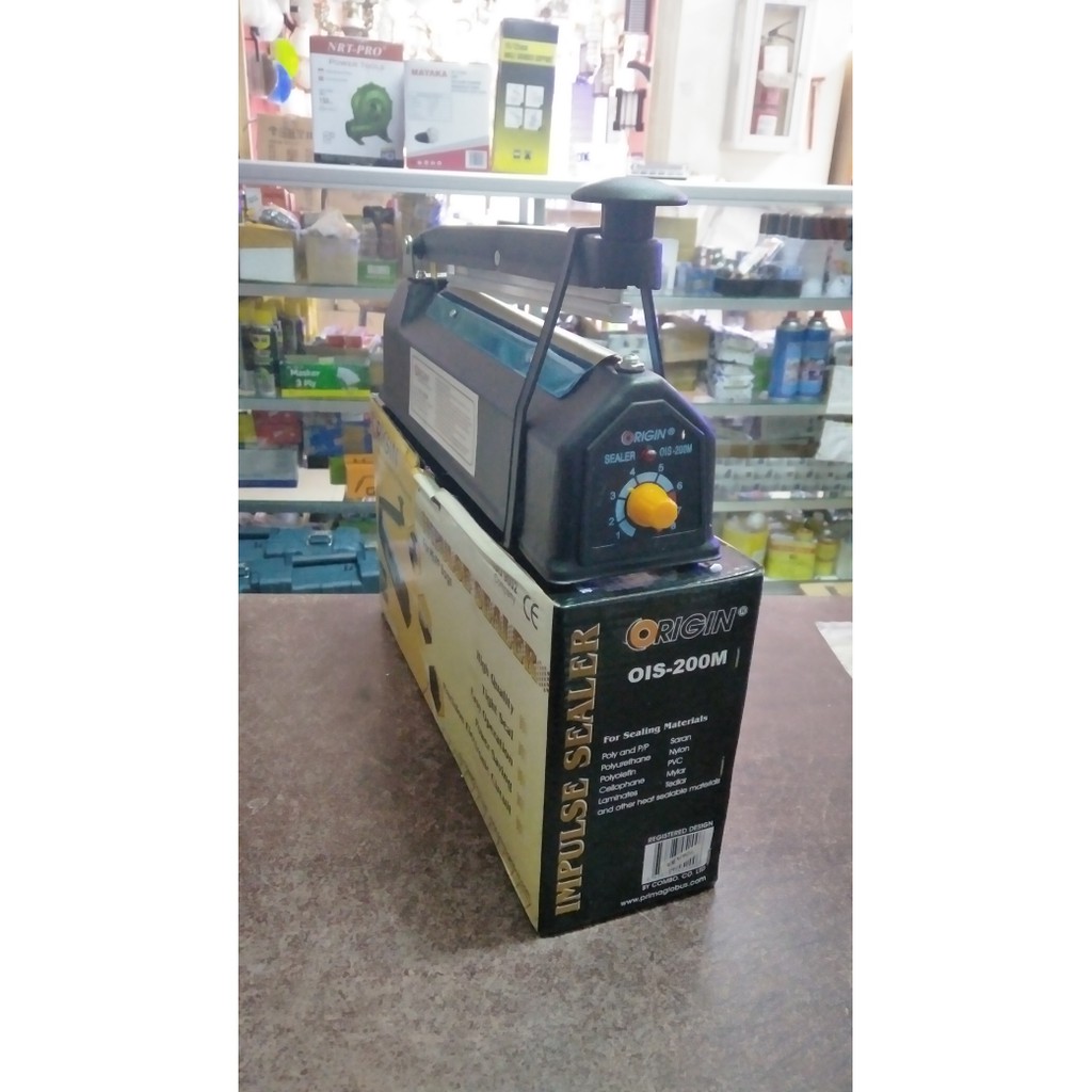 Alat Press plastik 20cm bodi besi Mesin Impulse sealer 20 body metal