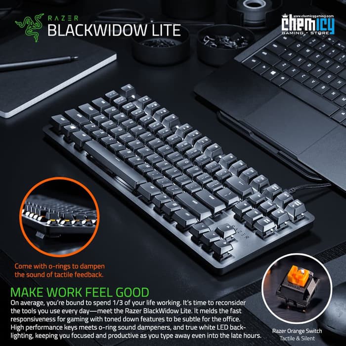 Razer BlackWidow Lite TKL Mechanical Gaming Keyboard