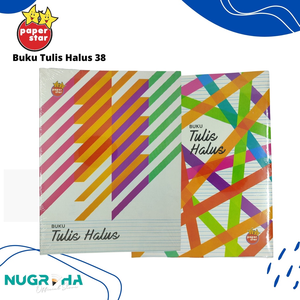 

BUKU TULIS HALUS 38 3 GARIS PAPERSTAR ( 1 PACK )