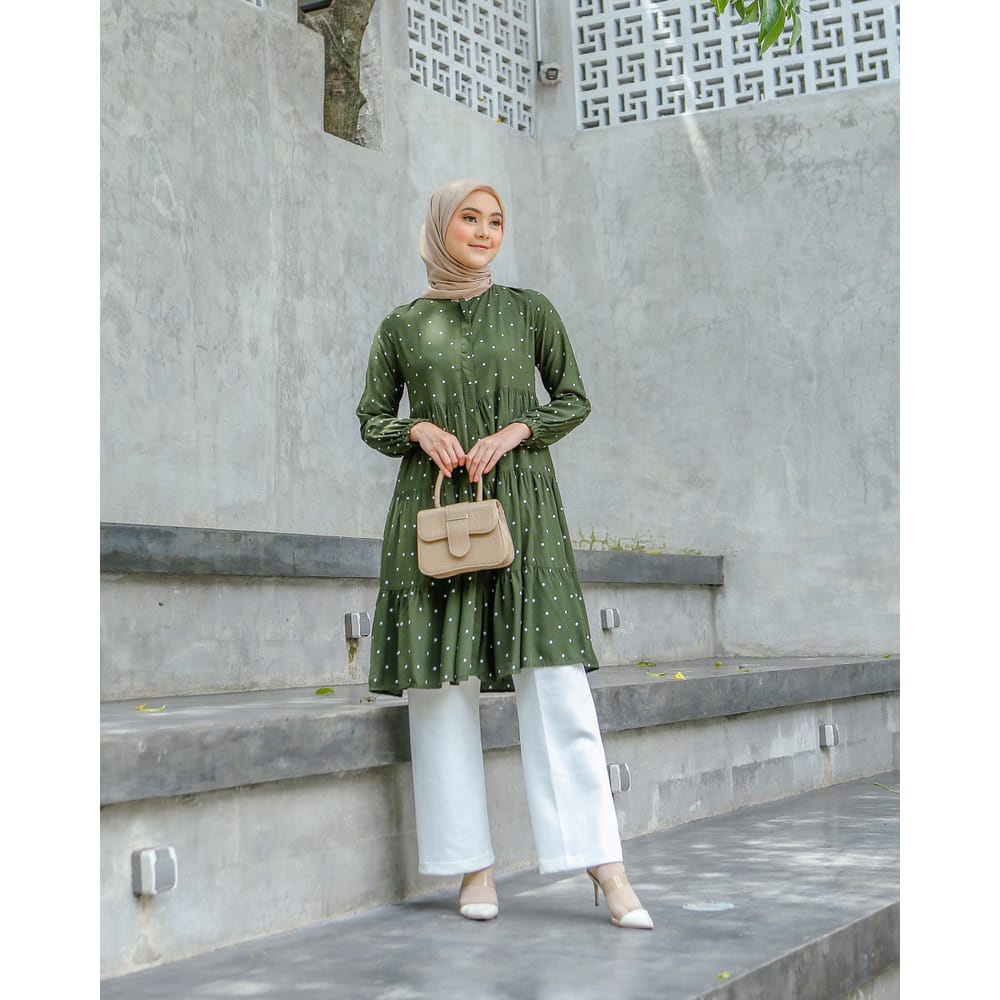 PROMO TUNIK MOTIF RAYON VISCOSE L, XL, XXL