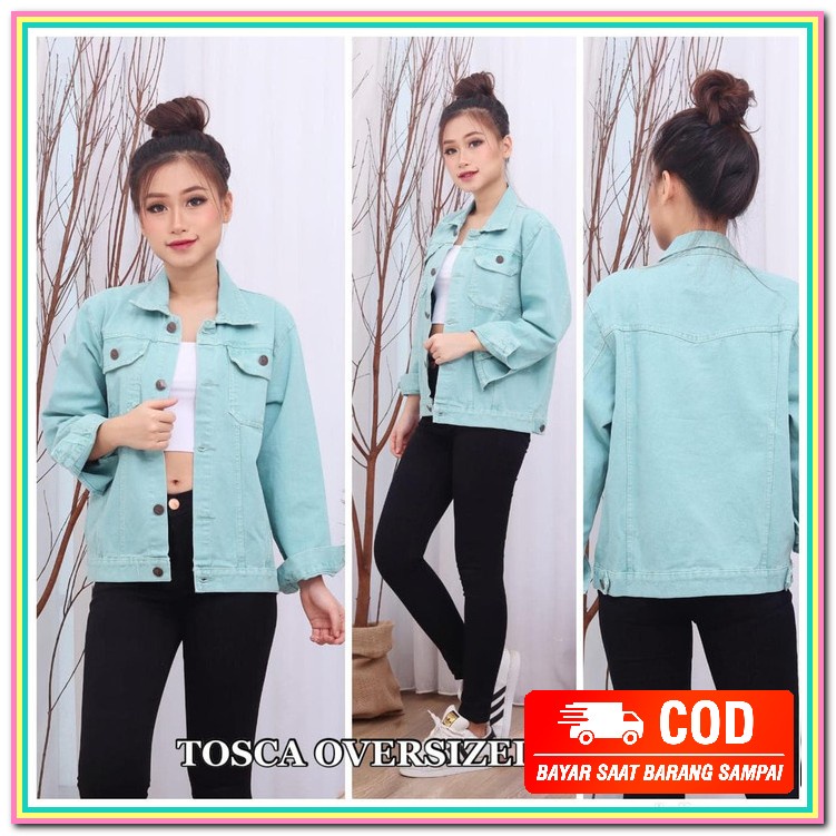 Jaket Fashion Parka Buckaroo Wanita Fesyen Kekinian Waterproof Im CE315 Jaket Tosca Oversize