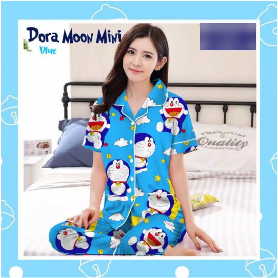 JAYA.Co Piyama CP LD 104cm fit XL Karakter Doraemon, Mickey, Unicorn, dll