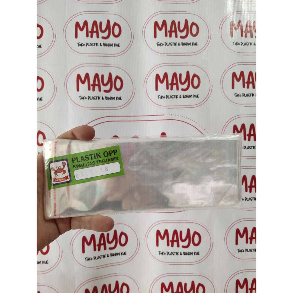 

PLASTIK OPP SENDOK 7,5 X 18 - ISI 100 PCS