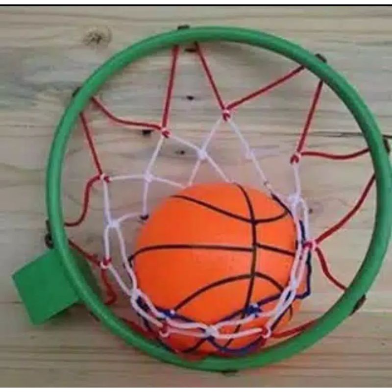 mainan ring bola basket includ bola basket