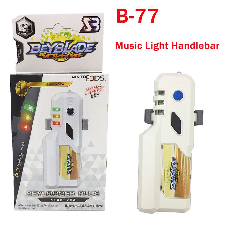 Beyblade B-77 Beylogger Plus bb87484 Launcher LED Music Grip Handle Gyroscope