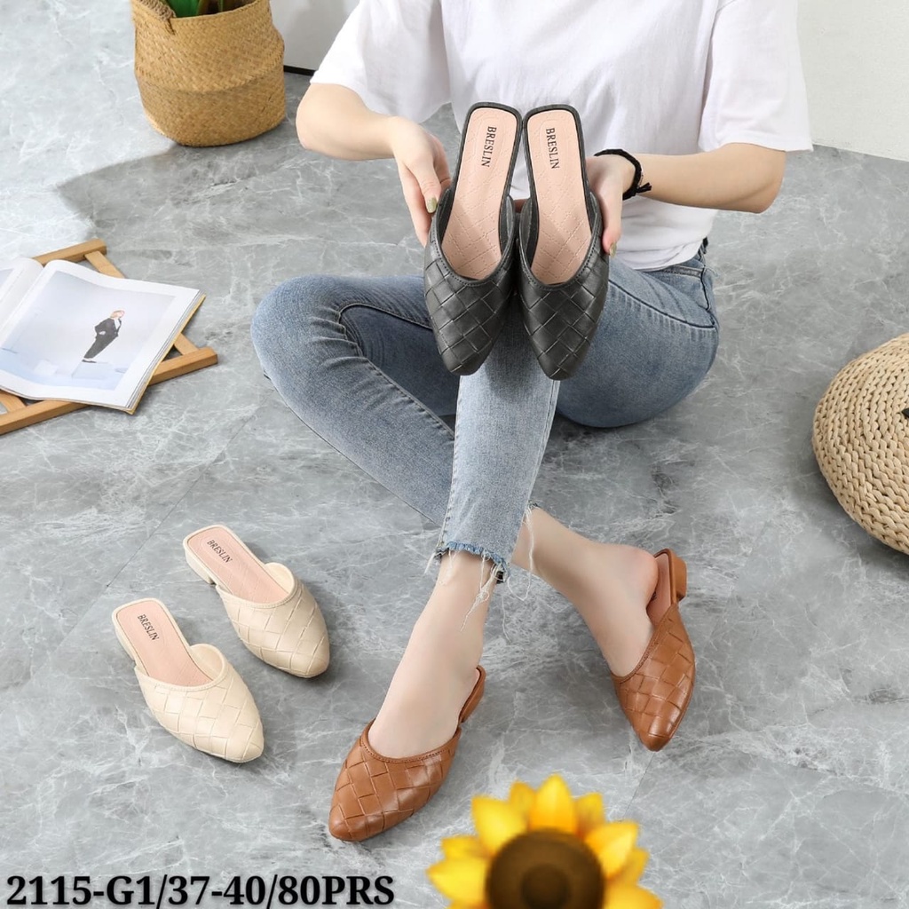 Sandal Karet Jelly Wedges Wanita import Model Terbaru Original Kekinian by AGUNG STYLE Balance 2115-G1